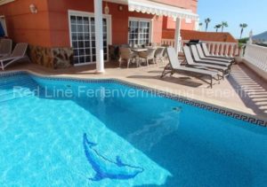 Teneriffa Luxus Ferienhaus mit beheizbaren Privatpool, Jacuzzi, Grill, Meerblick und Wlan