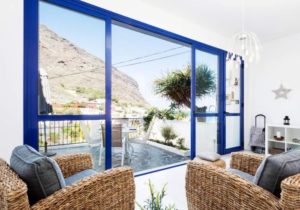 Teneriffa. Modernes Luxus-Ferienhaus mit Terrasse in Iguste de San Andrés