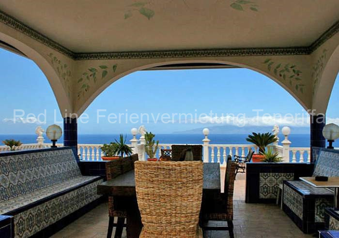 Preiswerte komfortable Ferienwohnung mit Pool und Meerblick in Puerto Santiago