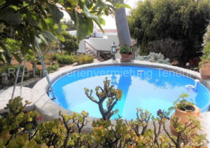 Finca Ferienhaus am Meer mitmediterranem Garten, Terrasse und Pool in El Sauzal